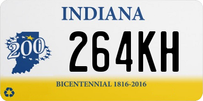 IN license plate 264KH