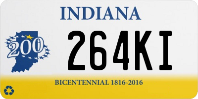 IN license plate 264KI