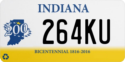 IN license plate 264KU