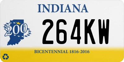 IN license plate 264KW