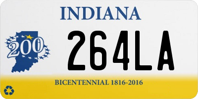 IN license plate 264LA