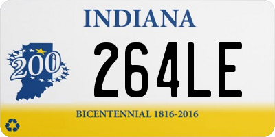 IN license plate 264LE