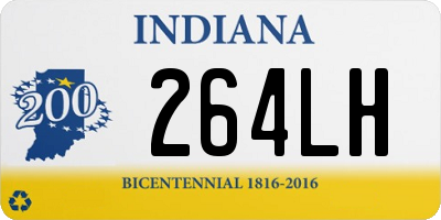 IN license plate 264LH