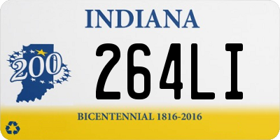 IN license plate 264LI