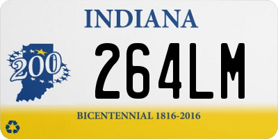 IN license plate 264LM