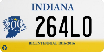 IN license plate 264LO