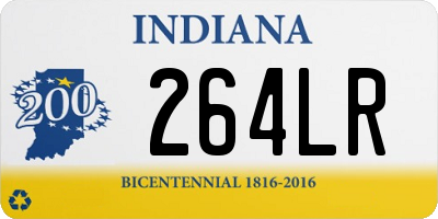 IN license plate 264LR