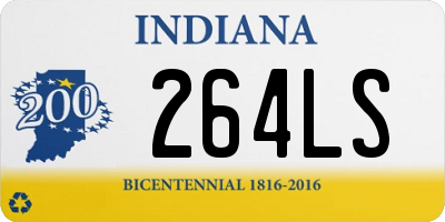 IN license plate 264LS