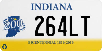 IN license plate 264LT