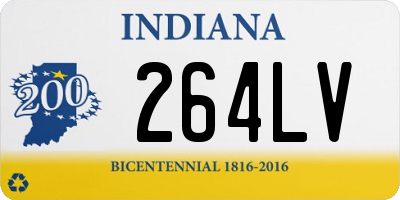 IN license plate 264LV