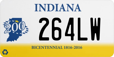 IN license plate 264LW