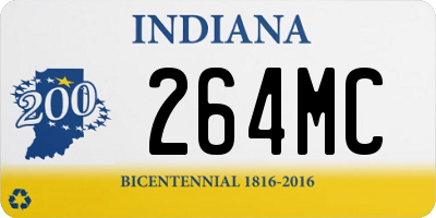 IN license plate 264MC