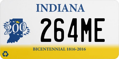 IN license plate 264ME