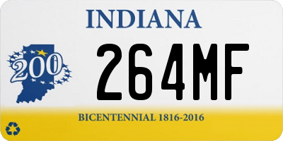 IN license plate 264MF