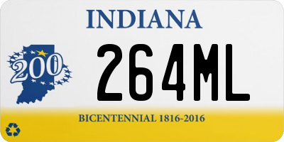 IN license plate 264ML