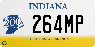 IN license plate 264MP