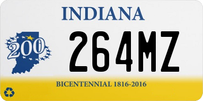 IN license plate 264MZ