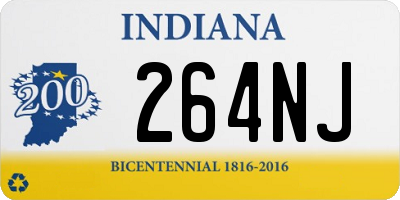 IN license plate 264NJ