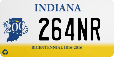 IN license plate 264NR