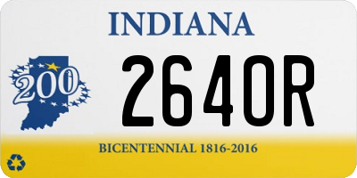 IN license plate 264OR