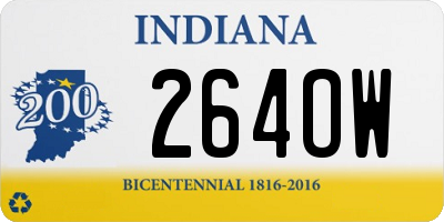 IN license plate 264OW