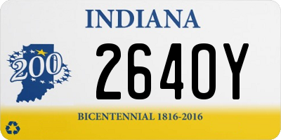 IN license plate 264OY