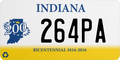 IN license plate 264PA