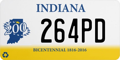 IN license plate 264PD