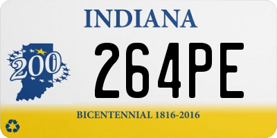 IN license plate 264PE