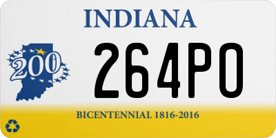 IN license plate 264PO