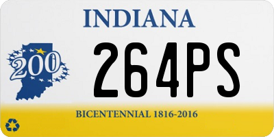 IN license plate 264PS