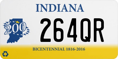 IN license plate 264QR