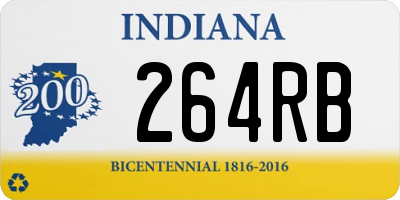 IN license plate 264RB