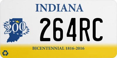 IN license plate 264RC