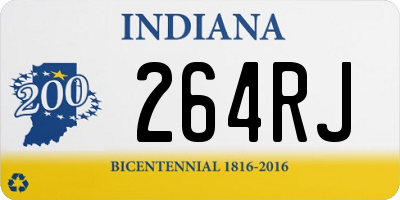 IN license plate 264RJ