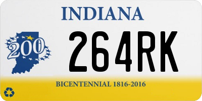 IN license plate 264RK
