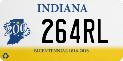 IN license plate 264RL