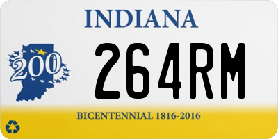 IN license plate 264RM