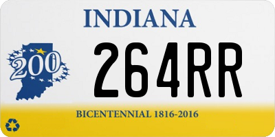 IN license plate 264RR