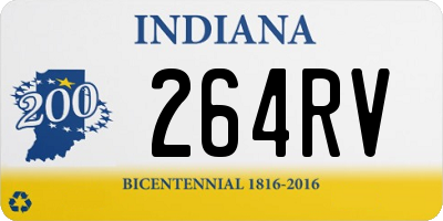 IN license plate 264RV