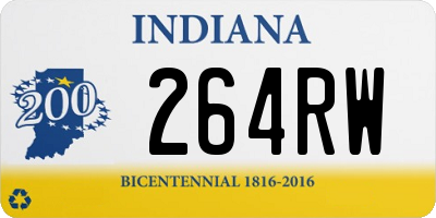 IN license plate 264RW