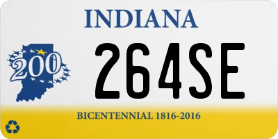 IN license plate 264SE