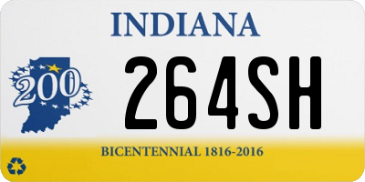 IN license plate 264SH