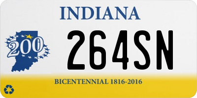 IN license plate 264SN