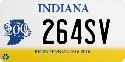 IN license plate 264SV