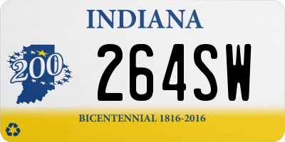 IN license plate 264SW