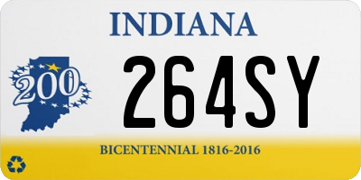 IN license plate 264SY