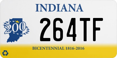 IN license plate 264TF