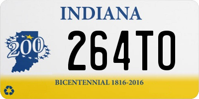 IN license plate 264TO