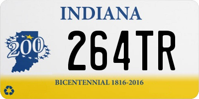 IN license plate 264TR